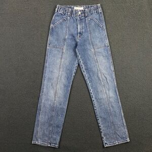 Mother Superior Springy Ankle Jeans size 26 Strech Bare Back High Rise Blue